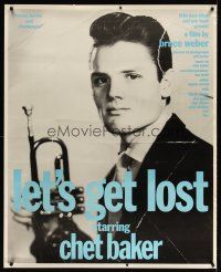 4z201 LET'S GET LOST special 37x46 '88 Bruce Weber, great image of Chet Baker w/trumpet!