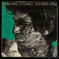 4z117 ROLLING STONES 36x36 music poster '81 cool image of Keith Richards, Tattoo You!