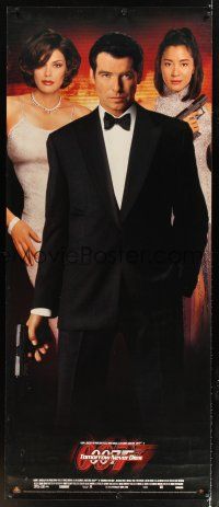 4z278 TOMORROW NEVER DIES video poster '97 Pierce Brosnan as Bond, Yeoh, sexy Teri Hatcher!