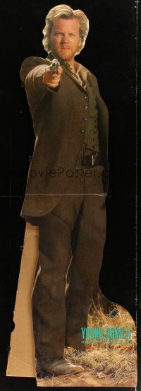 4z091 YOUNG GUNS II standee '90 cool full-length image of Kiefer Sutherland pointing gun!