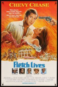 4z295 FLETCH LIVES half subway '89 Chevy Chase, Phillips, Gone With the Wind parody art!