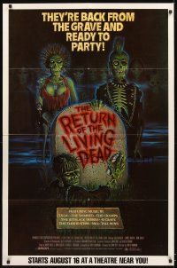 4z302 RETURN OF THE LIVING DEAD half subway '85 punk rock zombies by tombstone ready to party!