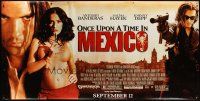4z176 ONCE UPON A TIME IN MEXICO vinyl banner '03 Antonio Banderas, Johnny Depp, sexy Salma Hayek!