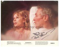 5a228 QUINTET signed color 11x14 still #3 '79 by Paul Newman, who's close up with Bibi Andersson!