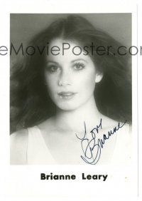 5a384 BRIANNE LEARY signed 5x7 publicity still '80s head & shoulders portrait of the sexy actress!