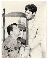 5a700 DEAN MARTIN signed 8x10 REPRO still '80s wacky close portrait with Jerry Lewis!