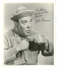 5a775 JOE BESSER signed 8x10 REPRO still '80s great close up of the former Three Stooges member!
