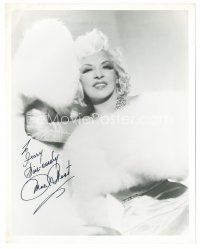5a820 MAE WEST signed 8x10 REPRO still '80s great sexy close up wearing fur & cool jewelry!