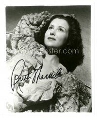 5a864 RUTH WARRICK signed 8x10 REPRO still '80s great close up of the pretty actress in cool dress!