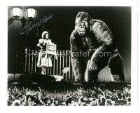 5a875 TERRY MOORE signed 8x10 REPRO still '80s cool special effects scene from Mighty Joe Young!