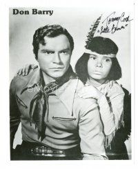 5a881 TOMMY COOK signed 8x10 REPRO still '80s as Little Beaver with Don Red Barry as Red Ryder!