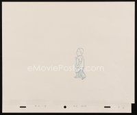 5a044 KING OF THE HILL animation art '00s cartoon pencil drawing of Bobby with luggage!