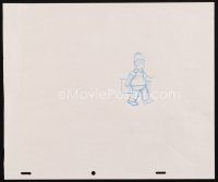 5a006 SIMPSONS animation art '00s cartoon pencil drawing of Homer far in background!