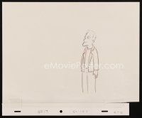 5a019 SIMPSONS animation art '00s cartoon pencil drawing of Carl Carlson!