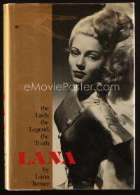 5a317 LANA TURNER signed hardcover book '82 her biography, The Lady, The Legend, The Truth!