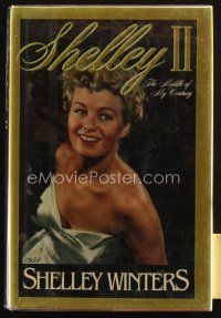 5a327 SHELLEY WINTERS signed hardcover book '89 Shelley II: The Middle of My Century!