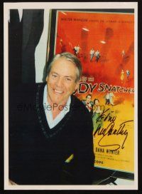 5a792 KEVIN MCCARTHY signed color 7.5x10.5 REPRO still '00s by framed Body Snatchers poster!
