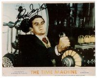 5a861 ROD TAYLOR signed color 8x10 REPRO still '80s on the classic Time Machine scene from LC!