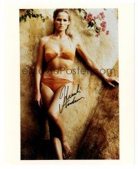 5a882 URSULA ANDRESS signed color 8x10 REPRO still '90s sexy Bond girl in bikini from Thunderball!