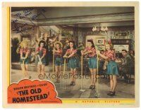 5a223 OLD HOMESTEAD signed LC '42 by Anne Jeffreys, who's with sexy farmer showgirls!