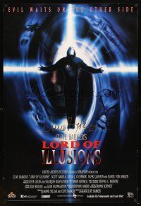 5a118 LORD OF ILLUSIONS signed video 1sh '95 by horror director Clive Barker!