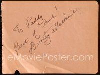 5a373 DOROTHY MACKAILL signed 4x6 cut album page '20s can be framed with a repro or still!