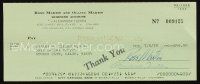 5a344 ROSS MARTIN signed canceled check '78 can be framed & displayed with a repro or still!