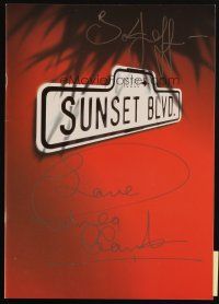 5a280 PETULA CLARK signed stage play program book '92 when she appeared on stage in Sunset Blvd!