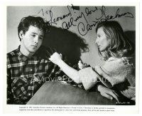 5a469 CLORIS LEACHMAN signed 8x10 still '71 close up with Timothy Bottoms in The Last Picture Show!