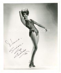 5a472 CYD CHARISSE signed 8x10 still '40s super sexy full-length portrait in skimpy outfit!