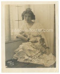 5a497 EDITH TALIAFERRO signed deluxe 8x10 still '15 portrait of the pretty actress by V. Ross!