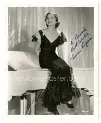 5a511 FRANCES LANGFORD signed deluxe 8x10 still '35 from Broadway Melody of 1936 by Stephen McNulty