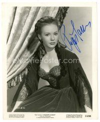 5a611 PIPER LAURIE signed 8x10 still '53 wonderful c/u in sexy lace dress from Mississippi Gambler!