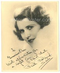 5a628 RUTH ROLAND signed deluxe 8x10 still '20s smiling c/u of the great serial star wearing fur!