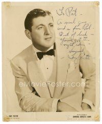 5a423 TONY PASTOR signed 8x10 publicity still '40s c/u of the orchestra leader in tux by Bruno!