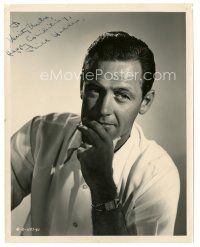 5a644 WILLIAM HOLDEN signed 8x10 still '50 close portrait from Born Yesterday by Cronenweth!