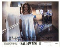 5a543 JAMIE LEE CURTIS signed 8x10 mini LC '81 great close up in hospital gown from Halloween II!