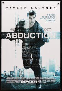 5b017 ABDUCTION advance DS 1sh '11 John Singleton directed, cool image of Taylor Lautner!