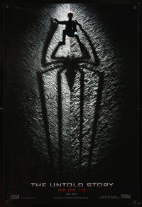5b033 AMAZING SPIDER-MAN black & white teaser DS 1sh '12 shadowy image of Andrew Garfield!