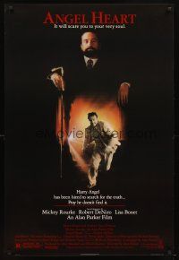 5b040 ANGEL HEART 1sh '87 Robert DeNiro, Mickey Rourke, directed by Alan Parker!