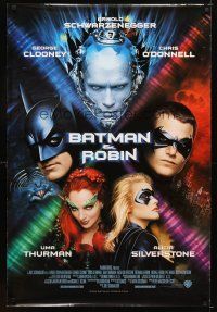 5b061 BATMAN & ROBIN int'l 1sh '97 Clooney, Schwarzenegger, Silverstone, Uma Thurman!