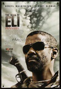 5b090 BOOK OF ELI advance DS 1sh '10 cool image of Denzel Washington in the title role!