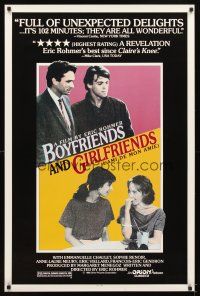 5b093 BOYFRIENDS & GIRLFRIENDS 1sh '87 Eric Rohmer, Emmanuelle Chaulet, Sophie Renoir