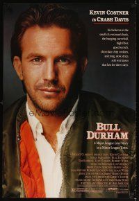5b105 BULL DURHAM style B 1sh '88 great different image of baseball player Kevin Costner!