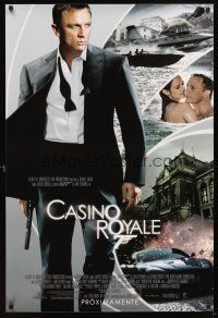 5b117 CASINO ROYALE Spanish/U.S. advance DS 1sh '06 Daniel Craig as James Bond & sexy Eva Green!