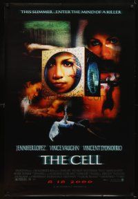 5b125 CELL small cube style advance 1sh '00 Jennifer Lopez enters the mind of a killer!