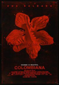5b139 COLOMBIANA advance DS 1sh '11 Zoe Saldana, Jordi Molla, revenge is beautiful!