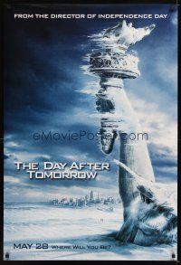 5b170 DAY AFTER TOMORROW style AS teaser 1sh '04 cool image of frozen Statue of Liberty!