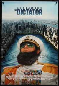 5b176 DICTATOR advance DS 1sh '12 wacky artwork of Sacha Baron Cohen in the title role!