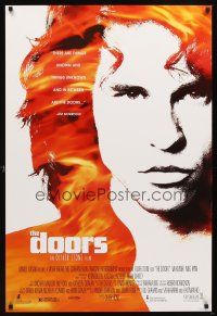 5b184 DOORS DS 1sh '90 cool image of Val Kilmer as Jim Morrison, directed by Oliver Stone!